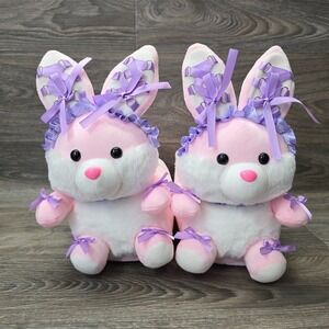 DOLLS KILL Cottontail Chic Rabbit Slippers Womens Small/Medium Pink Coquette